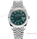 JVS Factory Swiss 3235 Rolex Datejust 2 Green Motif Jubilee Watch Super Clone_th.jpg